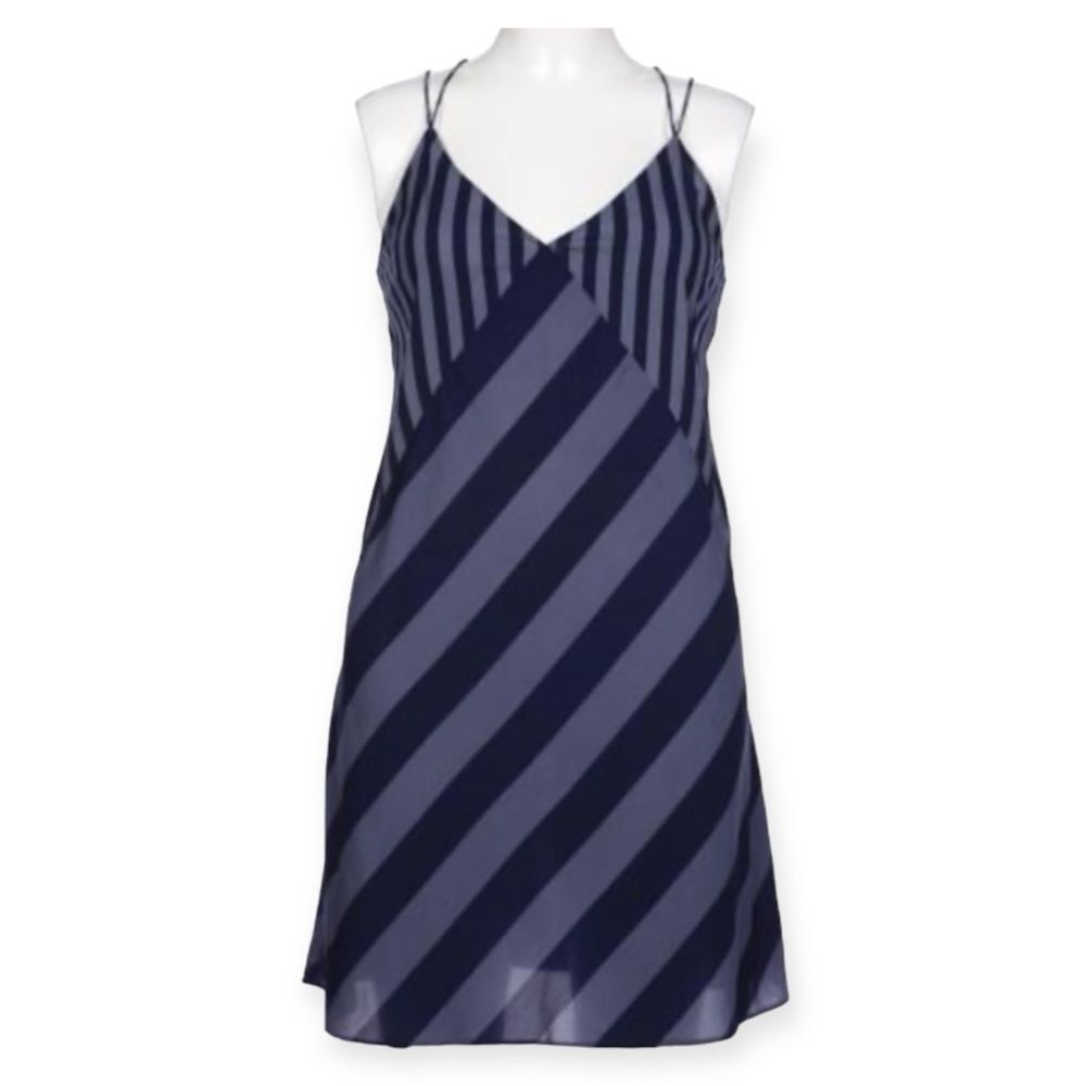 Abercrombie & Fitch Blue on Blue Striped Mini Dress Size Medium New with Tag
